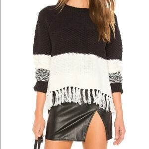 John & Jenn Fringe Hem Sweater